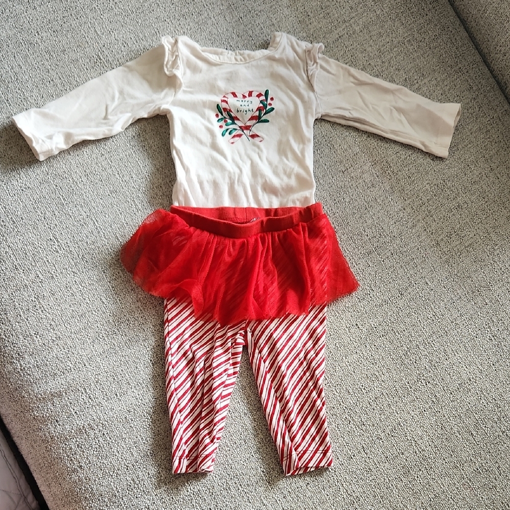 🧑‍🎄10/10🧑‍🎄Carter's Red and White Holiday Set